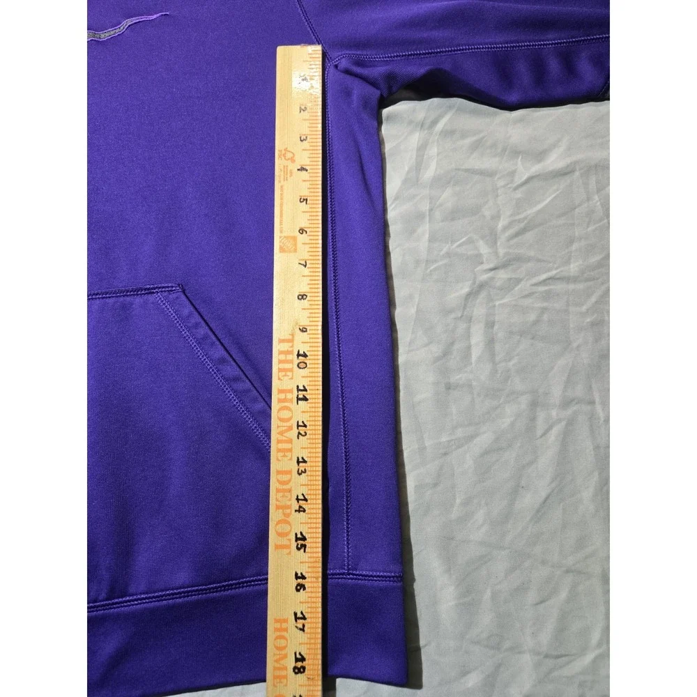 Nike Therma-FIT Purple and Gray Large Swoosh Pullover Hoodie Size Large Athletic